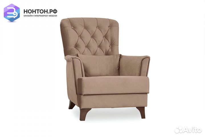 Кресло Ирис светло-коричневое