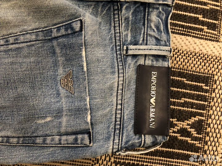 Emporio armani джинсы мужские