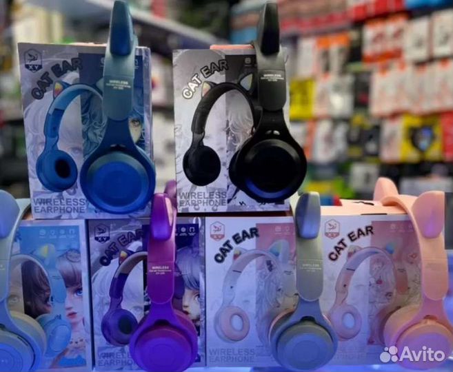 Светящиеся наушники беспроводные