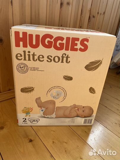 Подгузники Huggies elite soft 2