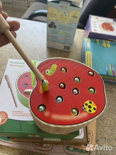 Сортер магнитная рыбалка с червячками