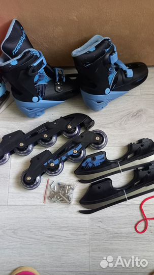 Коньки ролики 2 в 1 детские