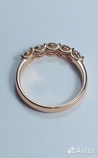 Кольцо с бриллиантами 1.0ct 2/3