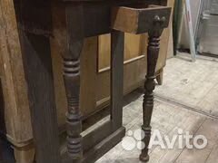 Зеркало старинное с тумбой подставкой трюмо