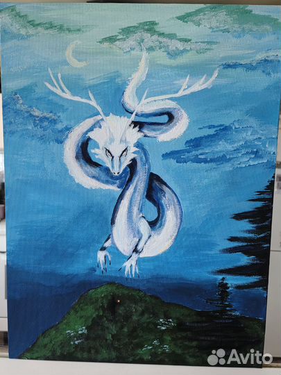 Картина акрилом на холсте