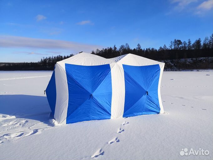 Зимняя палатка, куб Двойной 200х400х215 CT-1621