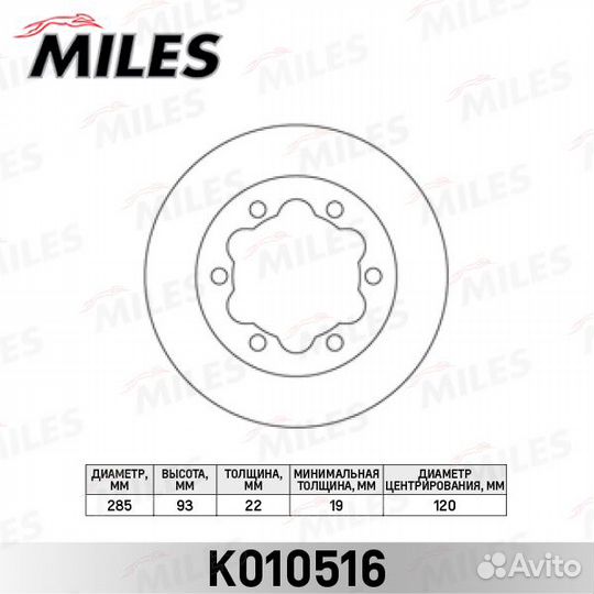 Диск тормозной mercedes sprinter (4t) 2.3/2.8D 950