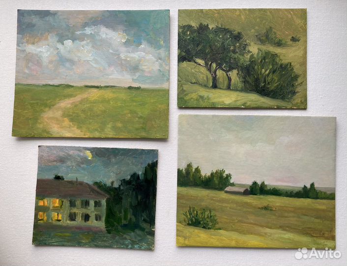 Этюд маслом пейзаж