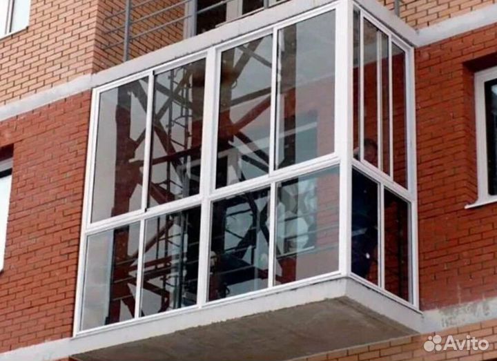 Остекление балконов и лоджий под ключ V0482