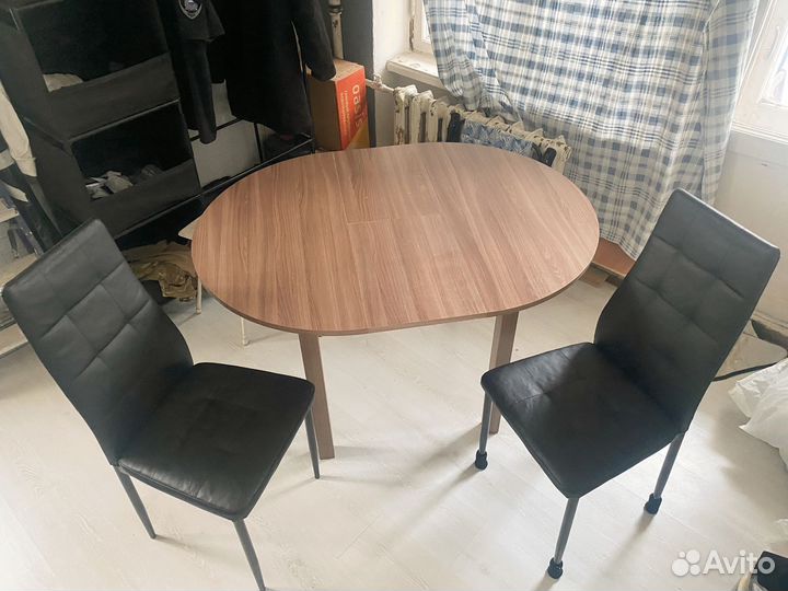 Кухонный стол круглый раскладной