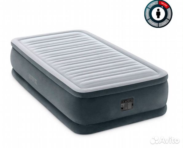 Intex 64412 Кровать надувная 99х191х46 см,220V