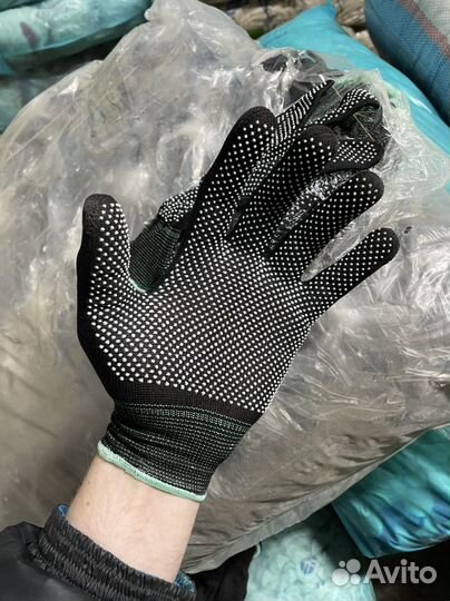 Перчатки нейлоновые (Точка) Китай и Корея новые