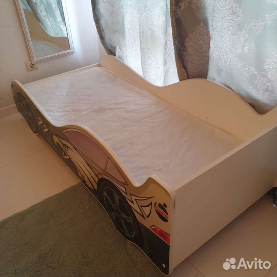 Детская кровать от 3 лет с бортиками