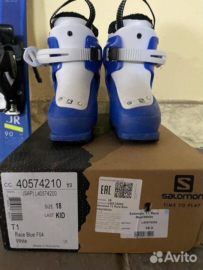 Горные лыжи+ботинки Salomon S/Race