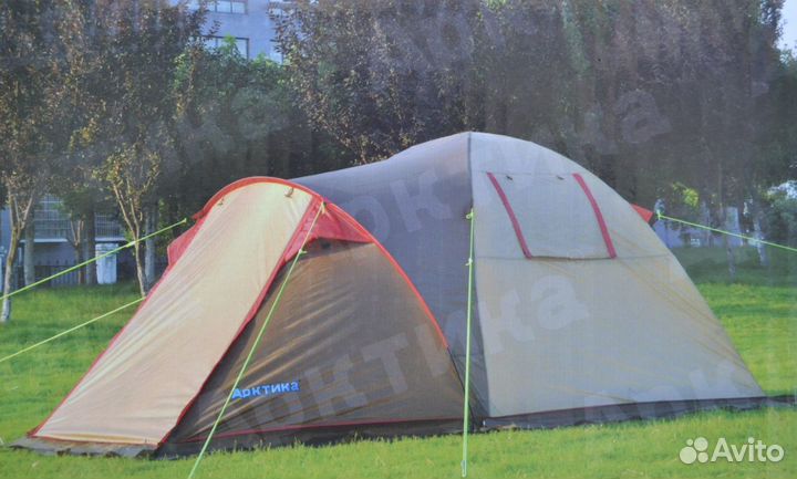 Палатка туристическая 3-х местная (двухслойная)