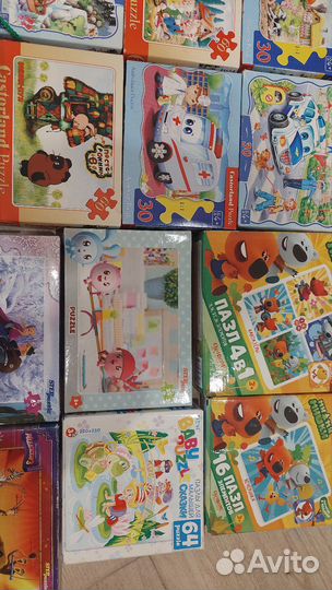 Пазлы еlc, djeco, castorland и т.д 16шт