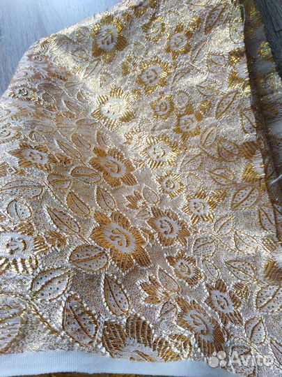 Парча СССР отрез ткани