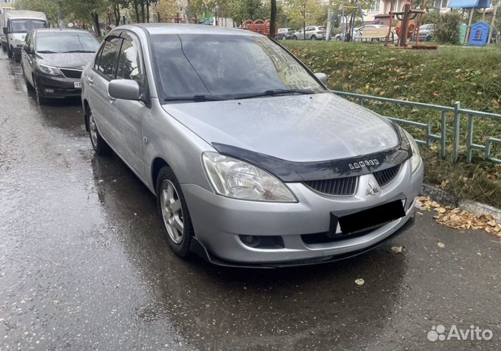 Сплиттер на бампер Lancer 9 черный глянец