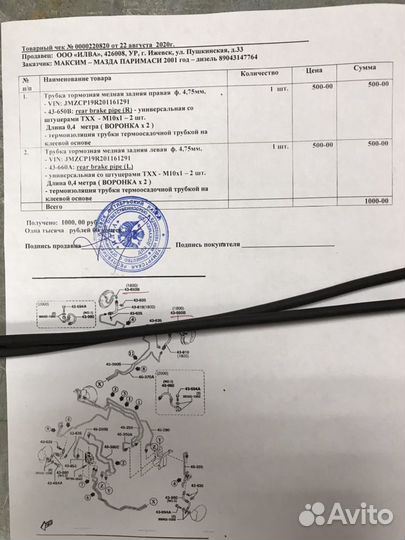 Тормозные трубки на 80 иномарок