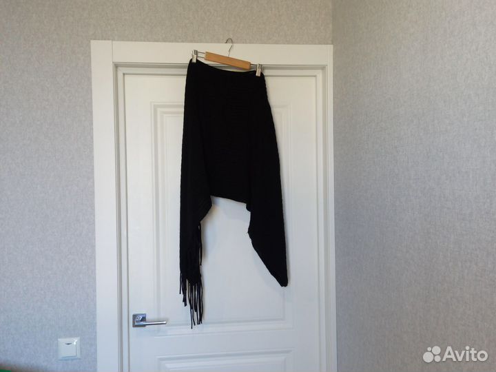 Пончо накидка вязаная 40-44