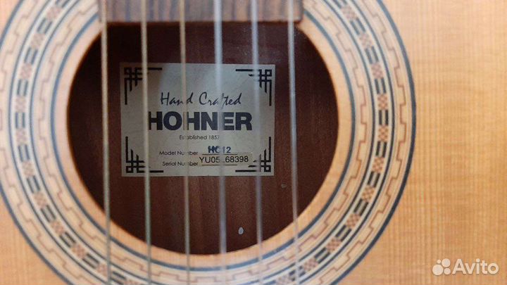 Детская гитара Hohner hc-12