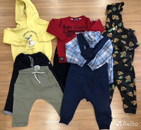 Вещи фирменные на мальчика 86, 92, 98 пакетом