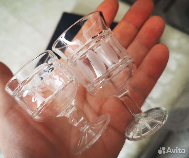 Хрустальные рюмки на ножке СССР