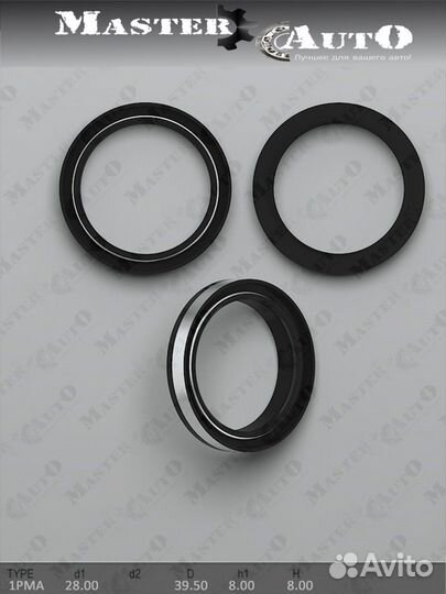 Сальник 28,00/39,50*8,00/8,00 тип 1PMA