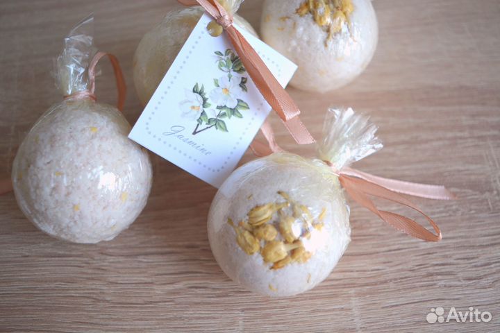 Бомбочки для ванны с сухоцветами