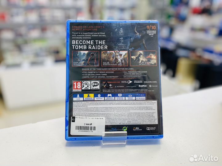 NEW Shadow of The Tomb Raider для PS4