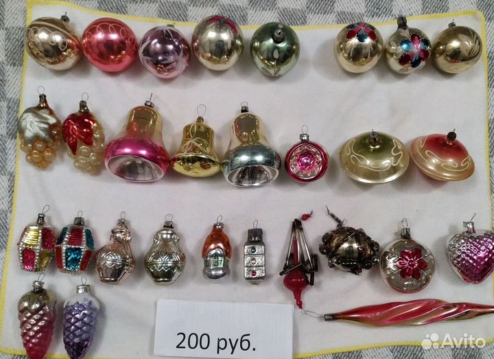 Ёлочные игрушки советские