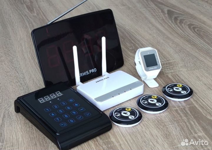 Пейджер и кнопка вызова персонала для кафе