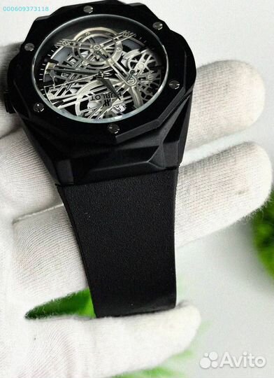 Наручные часы Hublot WHB3 чёрные (Арт.70381)