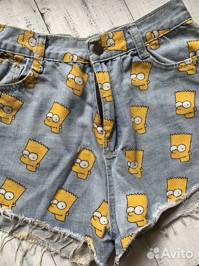 Шорты женские с принтом симпсон