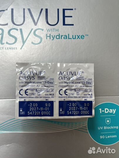 Контактные линзы acuvue oasys 1 day