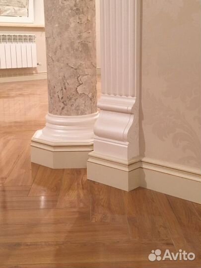 Установка плинтусов