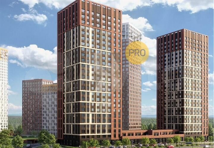 2-к. квартира, 61,4 м², 13/25 эт.