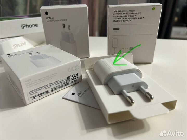 Быстрая зарядка для iPhone 20 W блок
