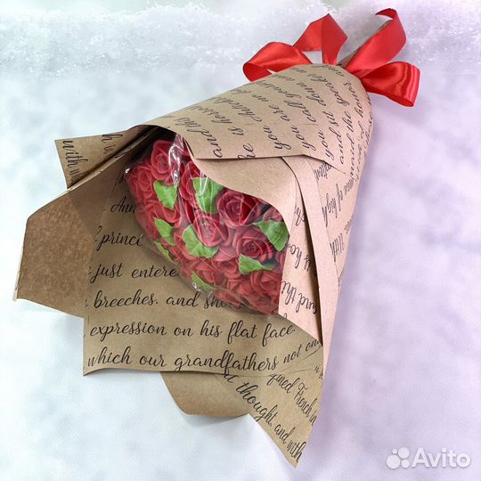 Букет из красных шоколадных роз (27 шт)