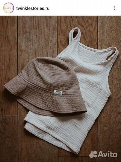 Льняные шорты и сорочка на жару