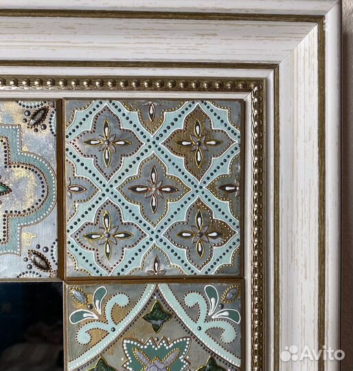 Зеркало в раме ручной работы, 50х50