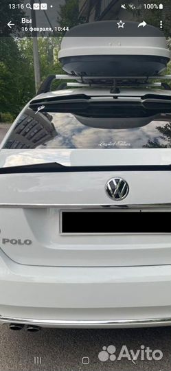 Козырек на заднее стекло volkswagen polo