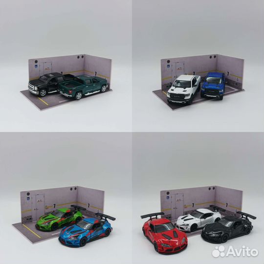 Масштабные модели 1:35-1:36 Kinsmart Audi BMW M-b