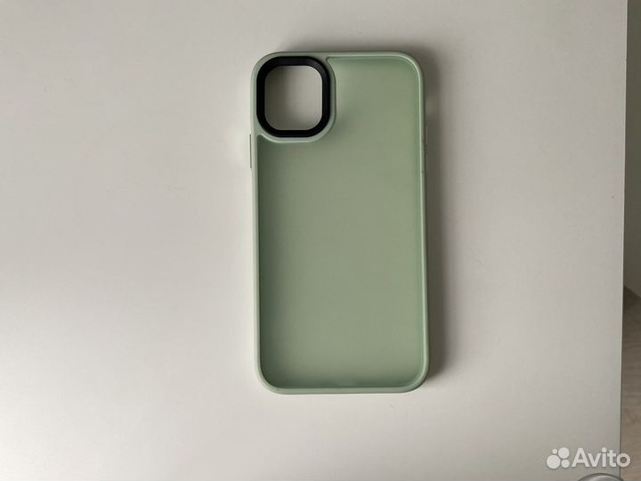 Чехол на iPhone 11 прозрачно-зеленый
