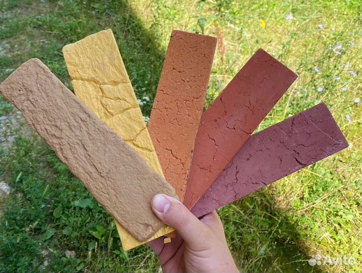 Гипсовый камень под кирпич