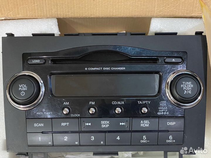 Штатная магнитола honda