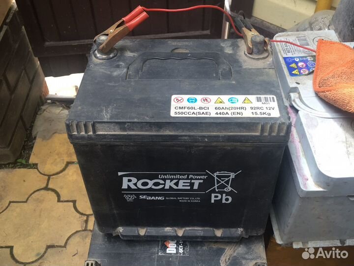 Аккумулятор Рокетс 60 ач550 сса бу