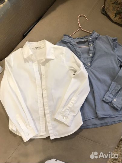 Рубашки hm 122см
