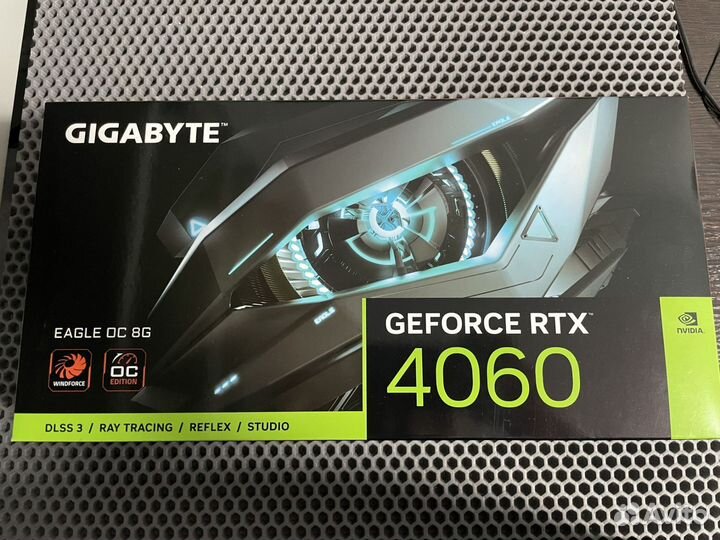 Коробка gigabyte GeForce RTX 4060 eagle OC ICE