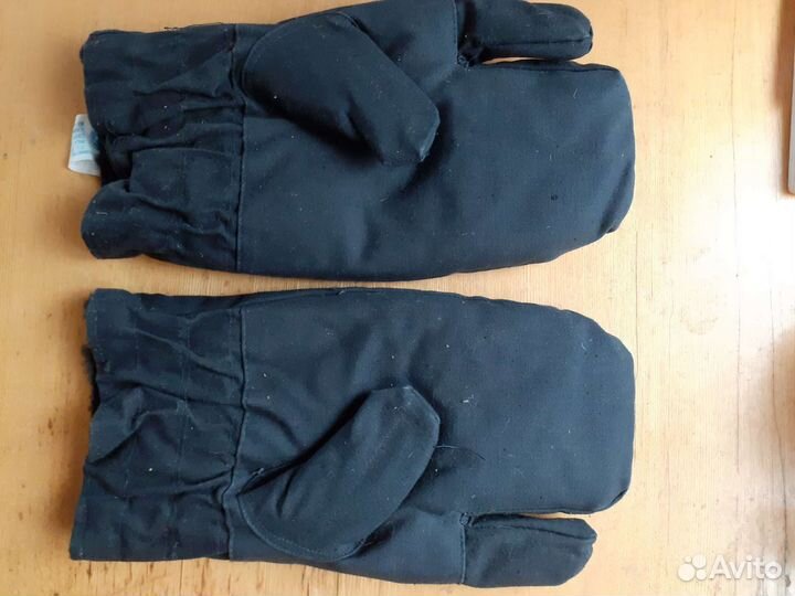 Рукавицы меховые с х/б верхом